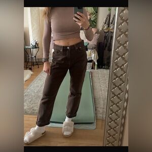 H&M - Vintage Chocolate Mom Denim Jeans - size 6